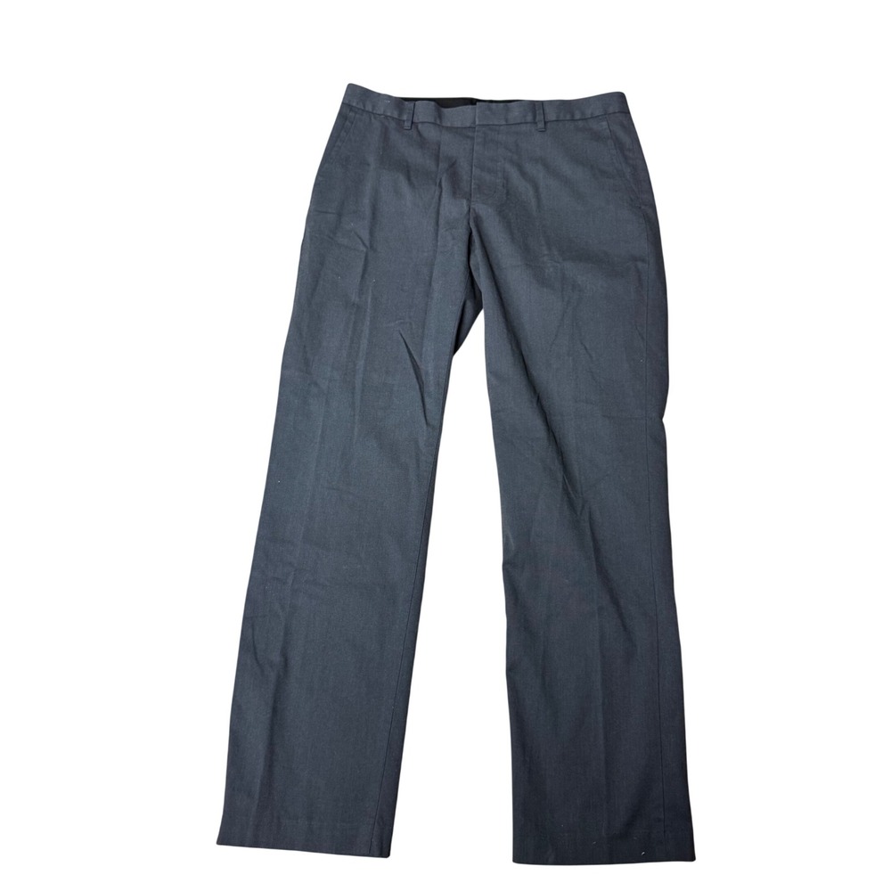 BONOBOS Monday Charcoal Gray Flat Front Dress Pants Men Size 33x32